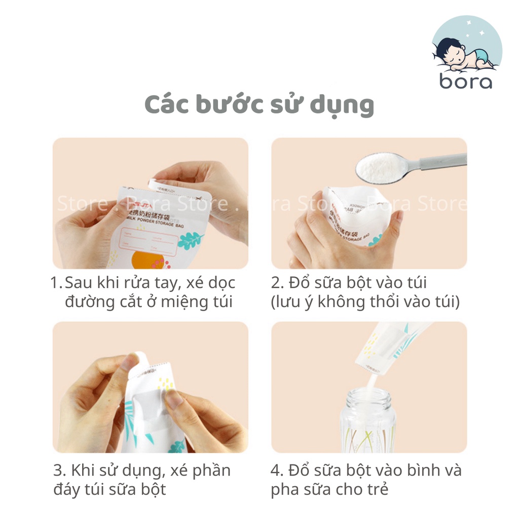 Túi đựng sữa bột Misuta, hộp 30 túi