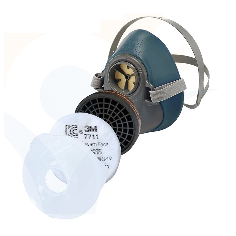 Mặt nạ phòng độc 3M HF52-3301K-55-7711-774 chống bụi, phun sơn, xịt thuốc sâu, bụi mịn, giọt bắn - Thinksafe
