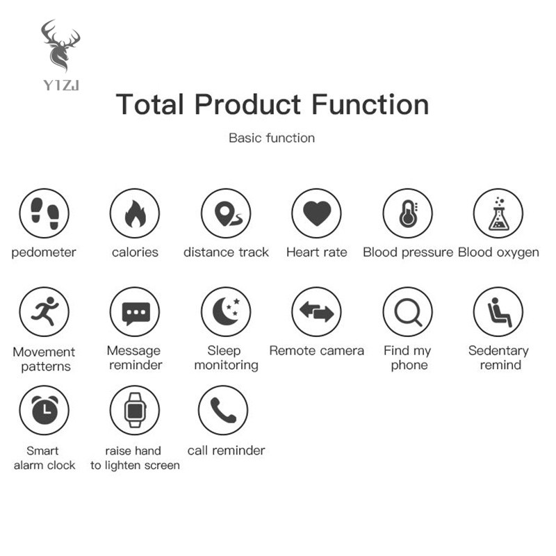 Bộ Đồng Hồ Thông Minh Giúp Đo Nhịp Tim / Huyết Áp Chuyên Dụng