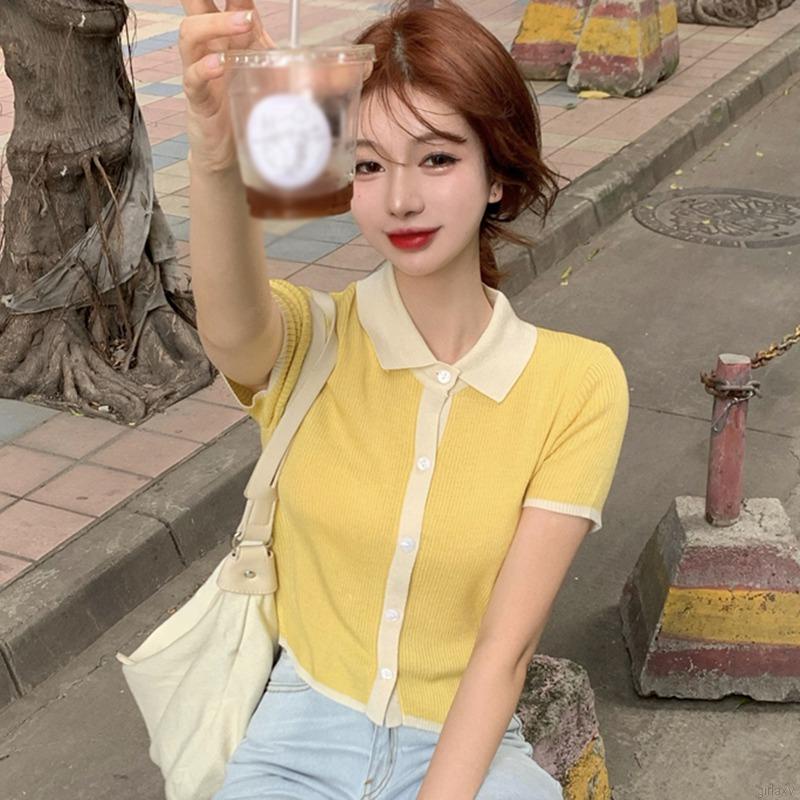 Áo Thun Ngắn Tay Phong Cách Hàn Quốc Dành Cho Nữ