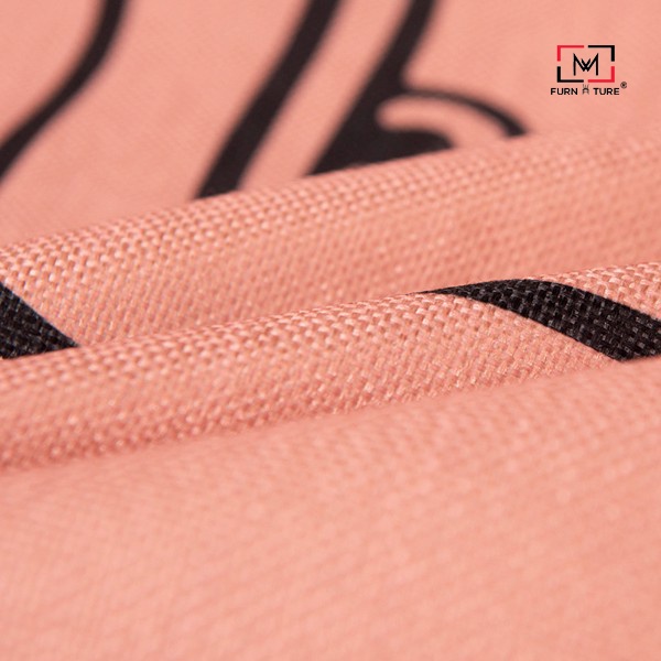 Gối tựa lưng hình học trừu tượng hồng cam mocha MW08 thương hiệu MW FURNITURE