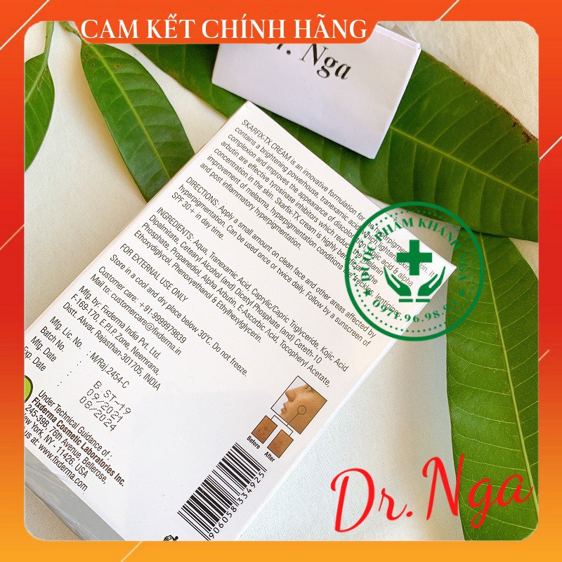 ✅ Fixderma Skarfix-TX Cream 15g  Kem Dưỡng Da Mờ Thâm, Tàn Nhang Tranexamic Acid