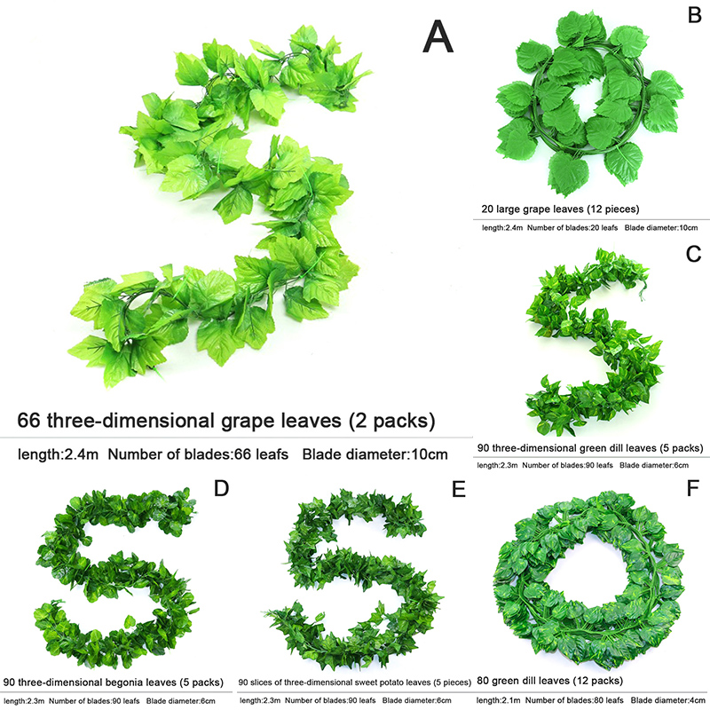 Dây Lá Cây Leo Giả Trang Trí Nhà Cửa