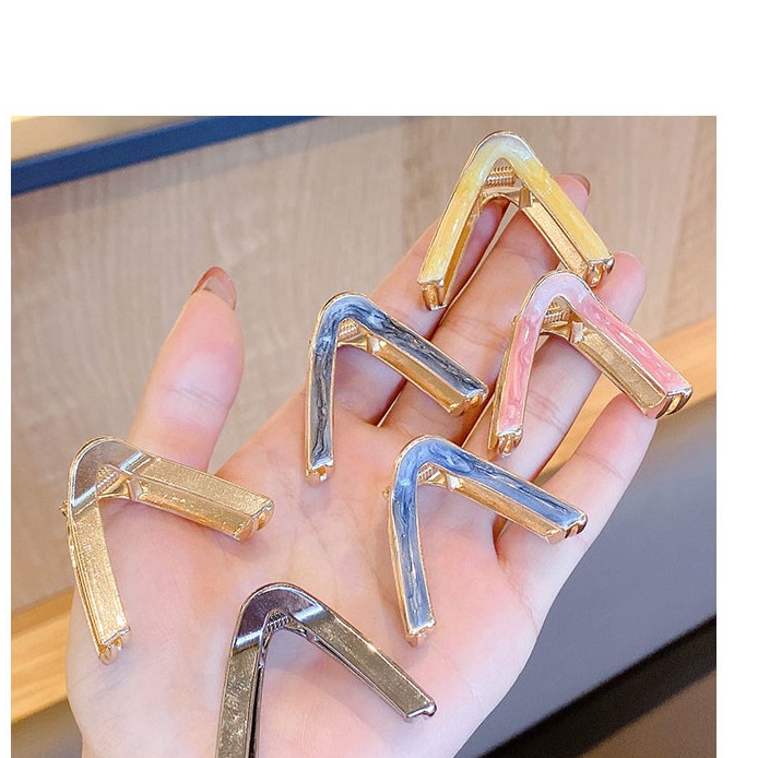 Kẹp Tóc Hình Chữ V Cỡ Lớn Phong Cách Hàn Quốc