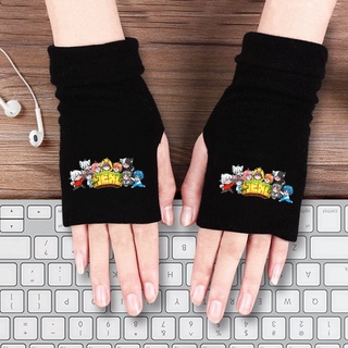 Găng tay len hở ngón in hình HERO TEAM Mr Vịt Mèo Simmy Phong Cận Siro Kairon Timmy Kamui Sammy Đào 2 mẫu thời trang