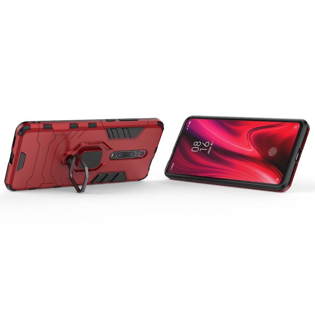 Ốp lưng cứng kèm giá nhẫn đỡ thời trang dành cho Xiaomi Redmi K20 K20 Pro