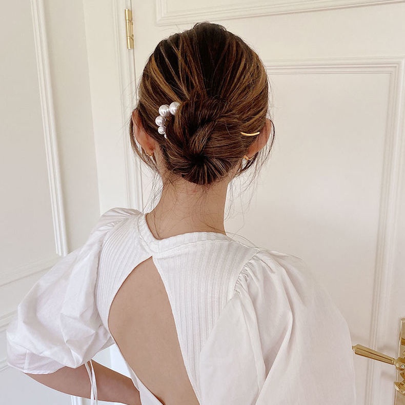 Kẹp tóc đính ngọc trai thời trang Hàn Quốc cho nữ