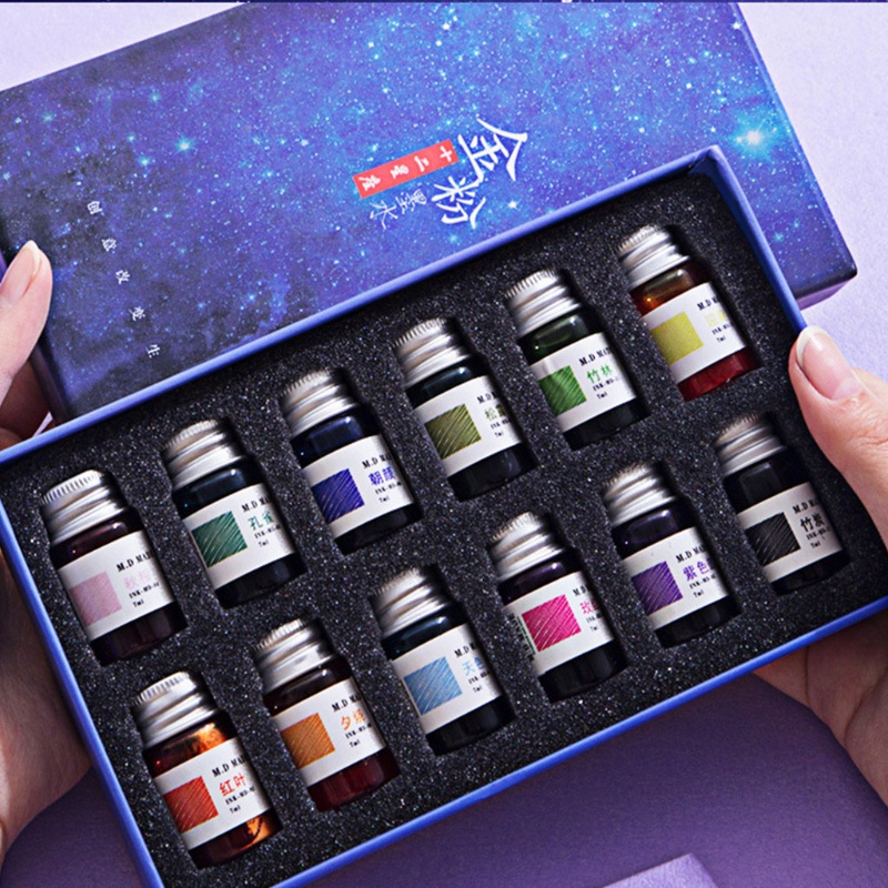 Set 12 Bút Mực Viết Thư Pháp 12 Cung Hoàng Đạo