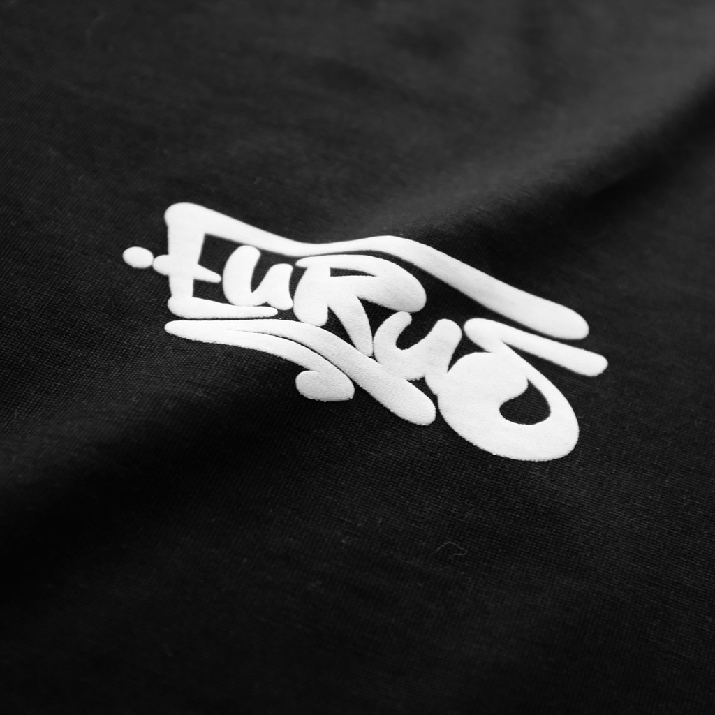 Áo thun Eurus tay lỡ GRAFFITI TEE / BLACK