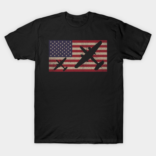 Áo nam Ngắn Tay B 25 Mitchell WW2 Bomber Aircraft USA Patriotic Thời Trang Hàn