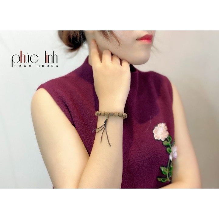 Vòng Tay Trầm Cho Nữ Nấu Dầu Vàng PHÚC LINH