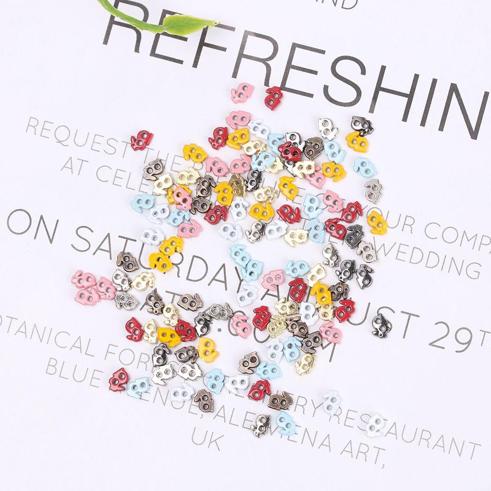 RAINBOW Set 20 / 40 Nút Áo Hình Thỏ Đáng Yêu Cho Búp Bê