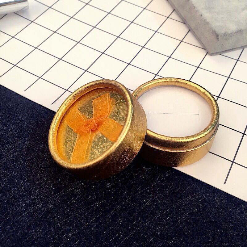 Hộp tròn nơ đựng nhẫn ❤️siêu đẹp rẻ❤️ sẵn sll-Hộp Đựng Trang Sức Hình Tròn