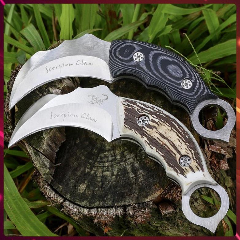 Dao Phượt Karambit Có Bao Da Cao Cấp Du Lịch Tiện Lợi