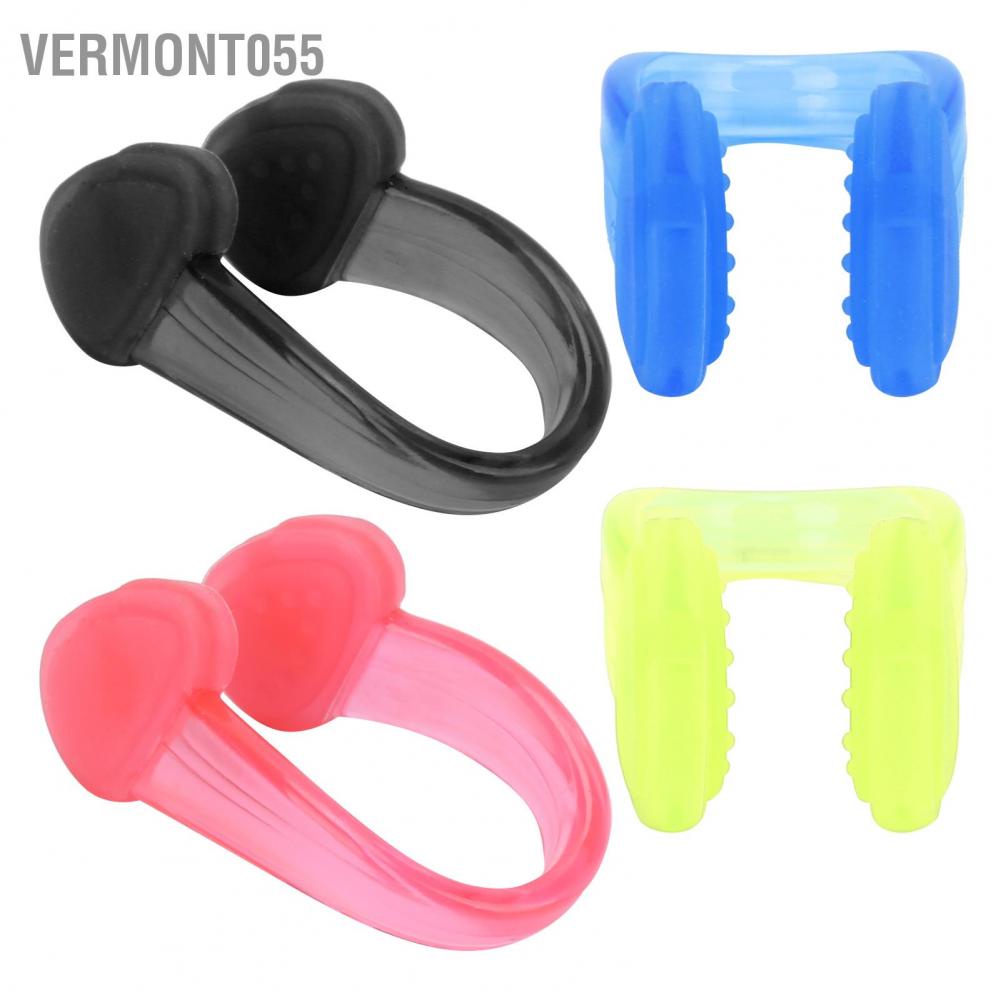Vermont055 Swimming Nose Clips Waterproof Soft Silica Gel Surfing Clip Plugs Protector