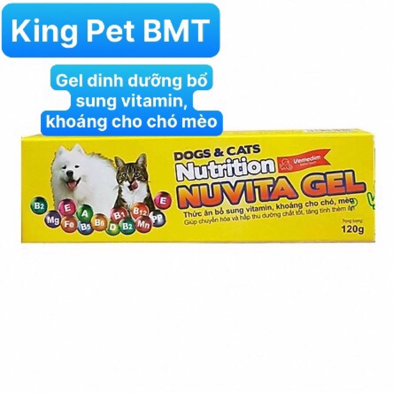 NUVITA GEL- GEL DINH DƯỠNG CHO CHÓ MÈO