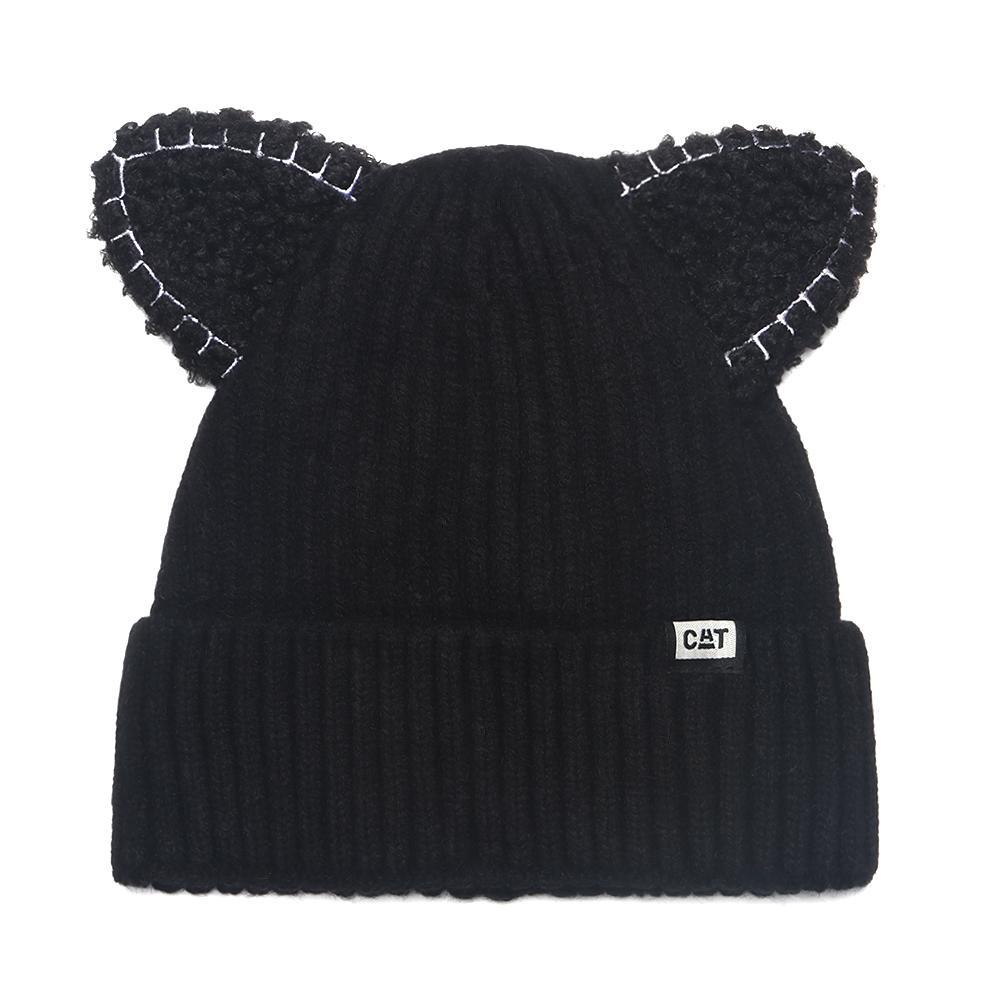 Mũ Beanie Tai Gấu Mềm Màu Trơn Giữ Ấm Mùa Đông Thời Trang