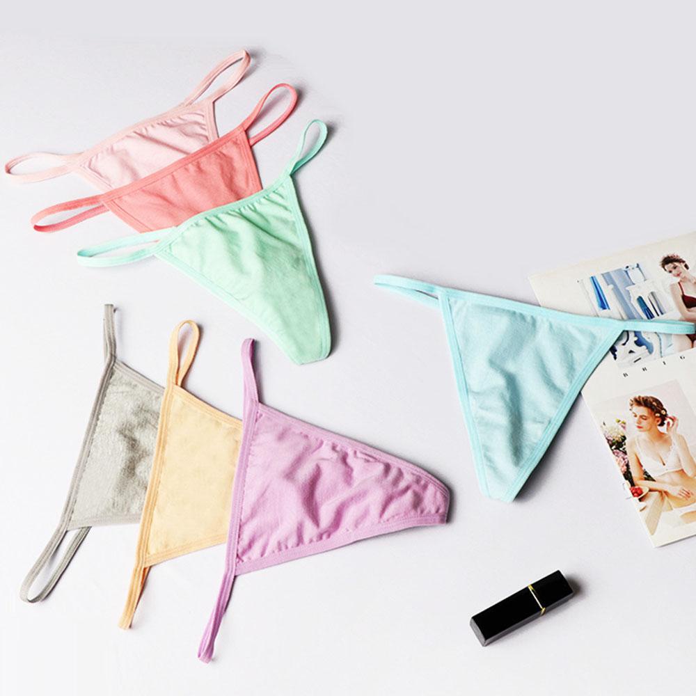 Quần Lót Cotton Lọt Khe Màu Sắc Thời Trang Dành Cho Nữ
