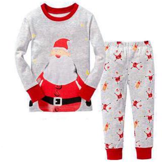 Bộ đồ 2 món với áo tay dài in hình ông già Noel dễ thương cho bé