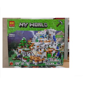 Bộ Lego lắp ráp xếp hình Bela 10735 mô hình My World xếp hình Hang Động Trong Núi 2886 pcs- legoxanh
