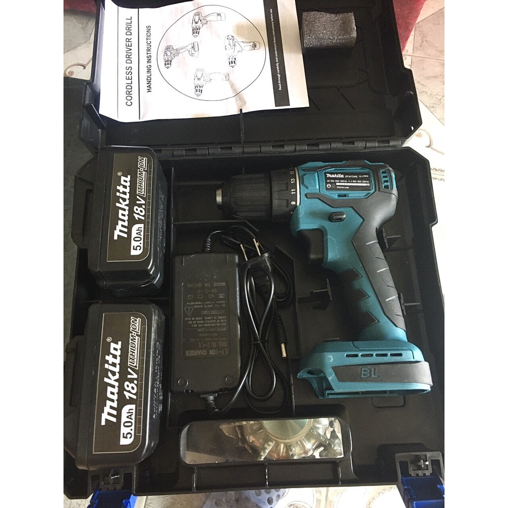 BỘ KHOAN PIN MAKITA 18V, HÀNG KHÔNG CHỔI THAN SIÊU ƯU ĐÃI