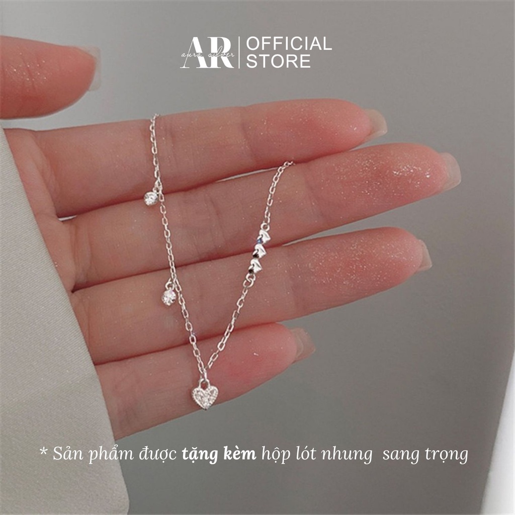 Vòng tay bạc nữ Hemia dễ thương-AURASILVER-LT06