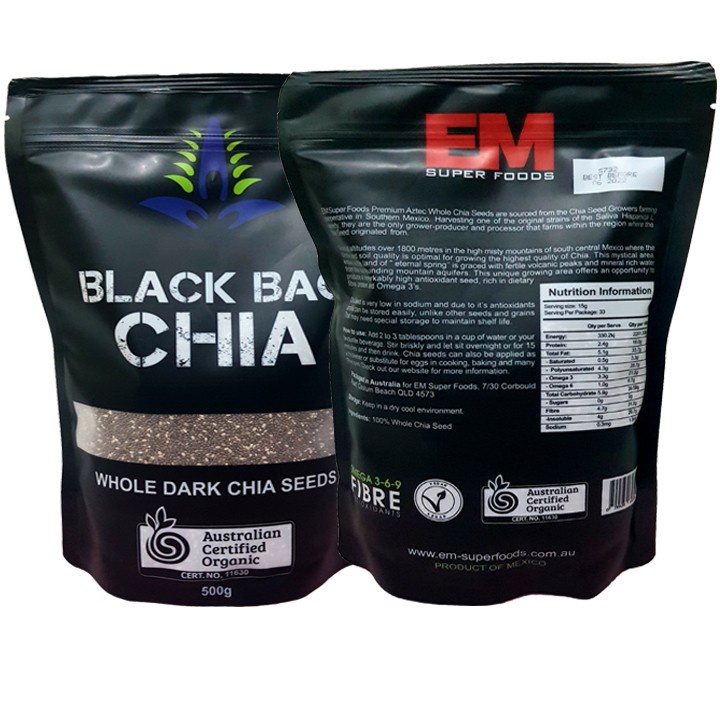 Hạt chia giảm cân úc Absolute Organic hữu cơ chính hãng hỗ trợ giảm cân tốt cho cơ tim nhạc từ Nông Sản Giọt Nắng Hà Nội