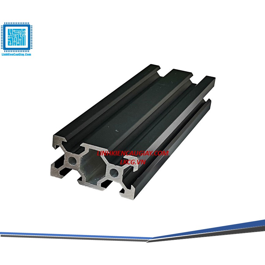 Nhôm định hình V slot 2040 Anot đen