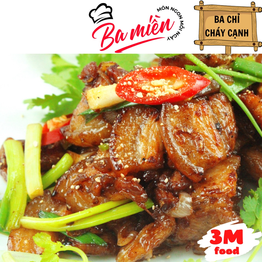 Ba chỉ heo cắt lát nướng bếp điện, chiên giòn khay 500gr  3M FOOD GS