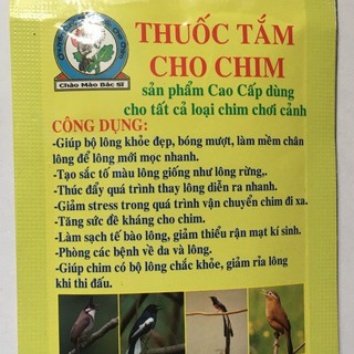 Thuốc tắm dành cho chim cảnh - Combo cho chim khỏe mạnh vitamin,khoáng, bại chân, ho hen,tiêu chảy, long đờm,mọc lông