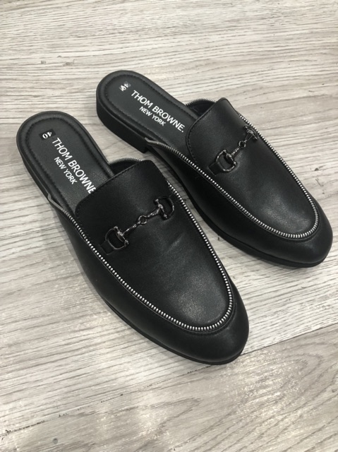 [ Bán lỗ xin 5⭐] Giày sục nam Slipper da bò