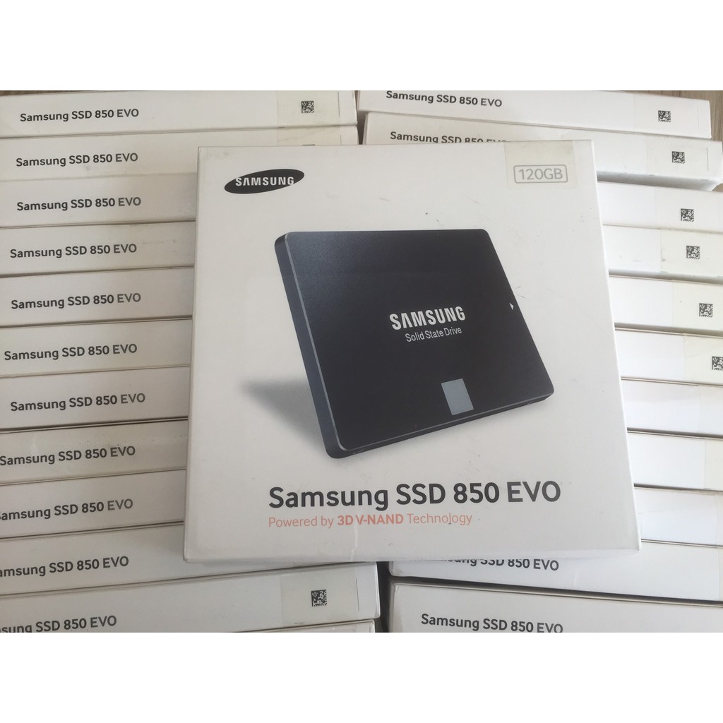 SSD Samsung Evo 850 120G 3D V - NAND mới FULL Box bảo hành 36 tháng