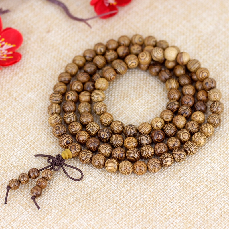 Tràng 108 hạt bằng gỗ hương, vòng tay phong thủy gỗ 6 li và 8 li thơm nhẹ mùi gỗ tự nhiên 💕FREESHIP 50k💕 Linh Tinh 10k