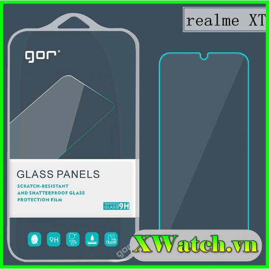 Bộ 2 Cường lực Gor Realme C30 C30S C35 pro Realme Q Realme XT Realme 3 pro Realme X2 pro Realme 5i Realme 5 Realme 6 pro