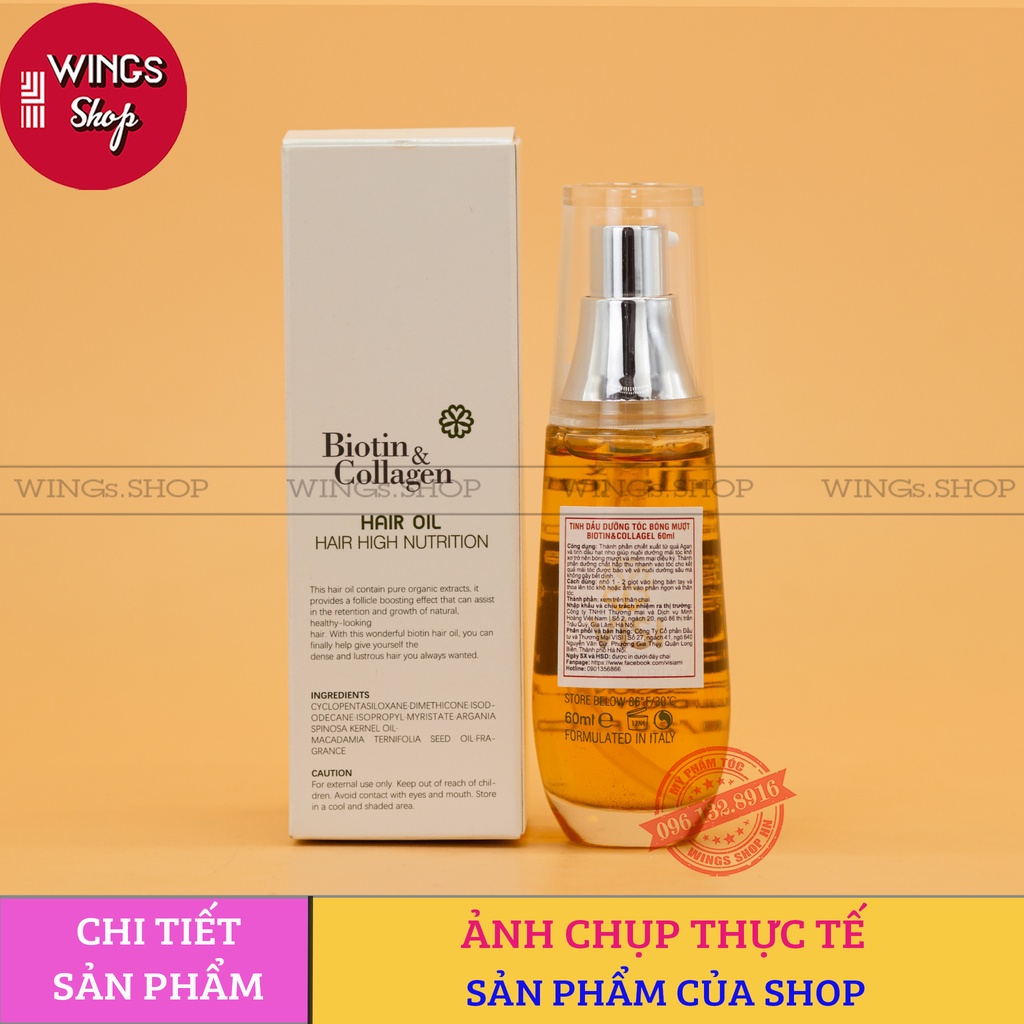 Tinh Dầu Dưỡng Tóc Biotin & Collagen Voudioty Hair High Nutrition Dưỡng Tóc Siêu Mềm Mượt | Wings Shop