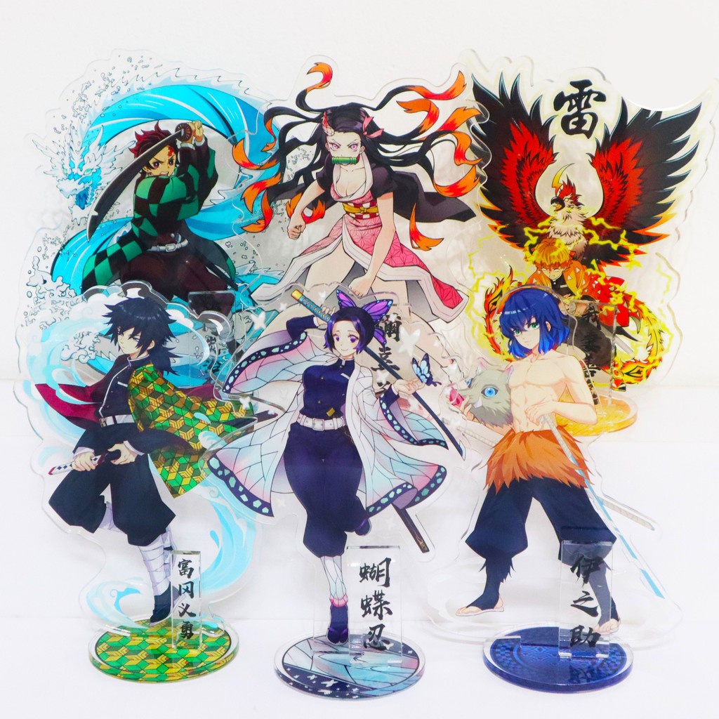 Tượng các nhân vật trong Kimetsu No Yaiba bằng Mica