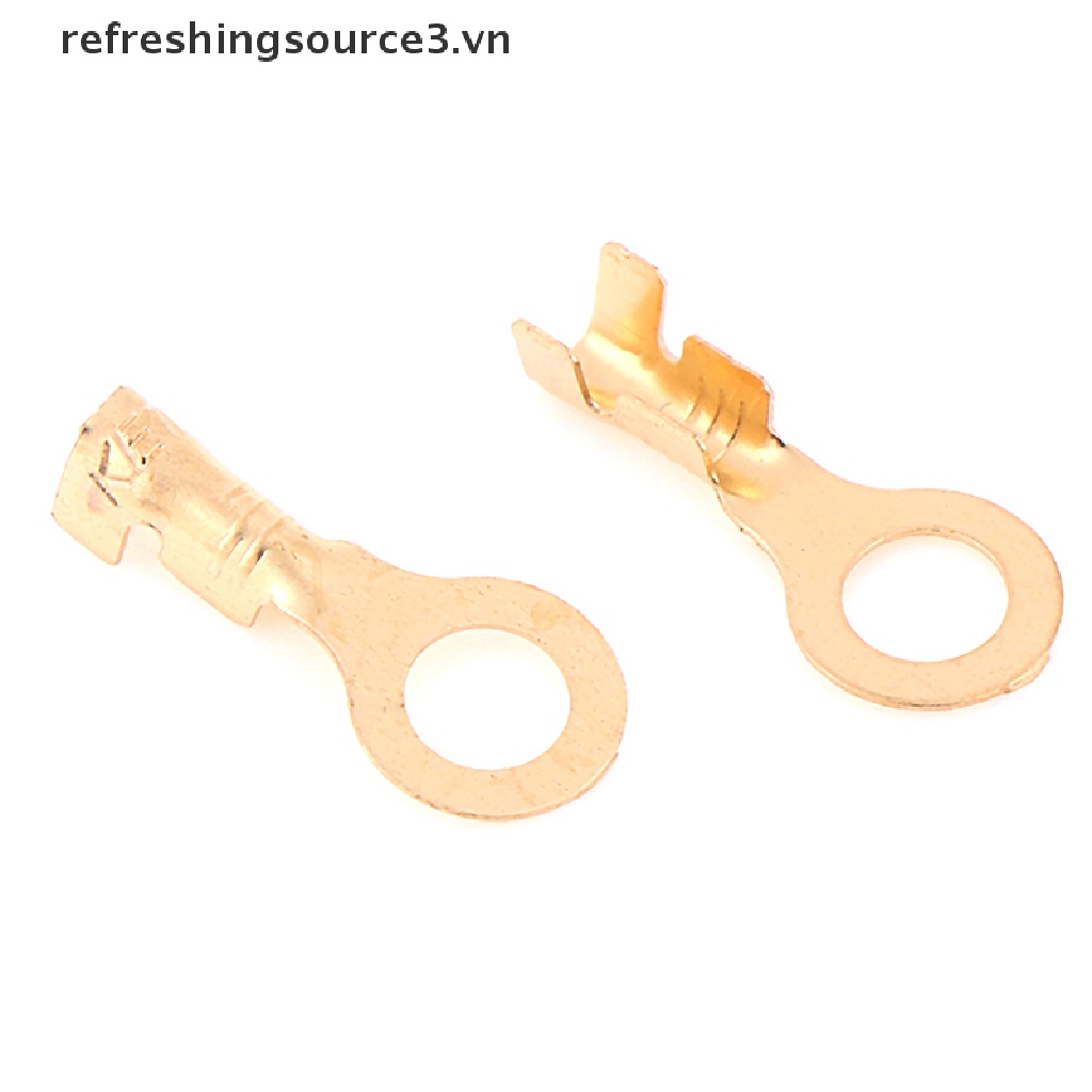 Set 100 đầu nối dây điện 4.2mm đầu tròn bằng đồng thau