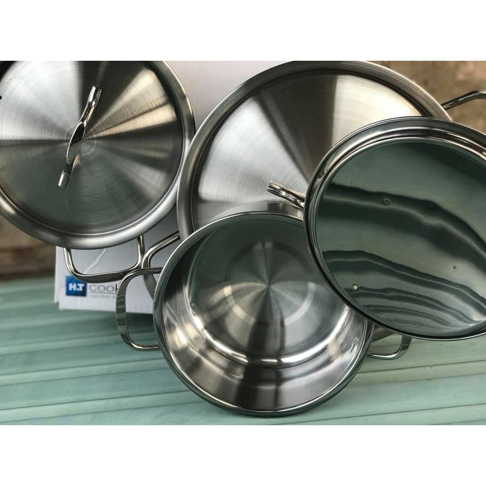 BỘ 3 NỒI HT COOK, inox 430 cao cấp
