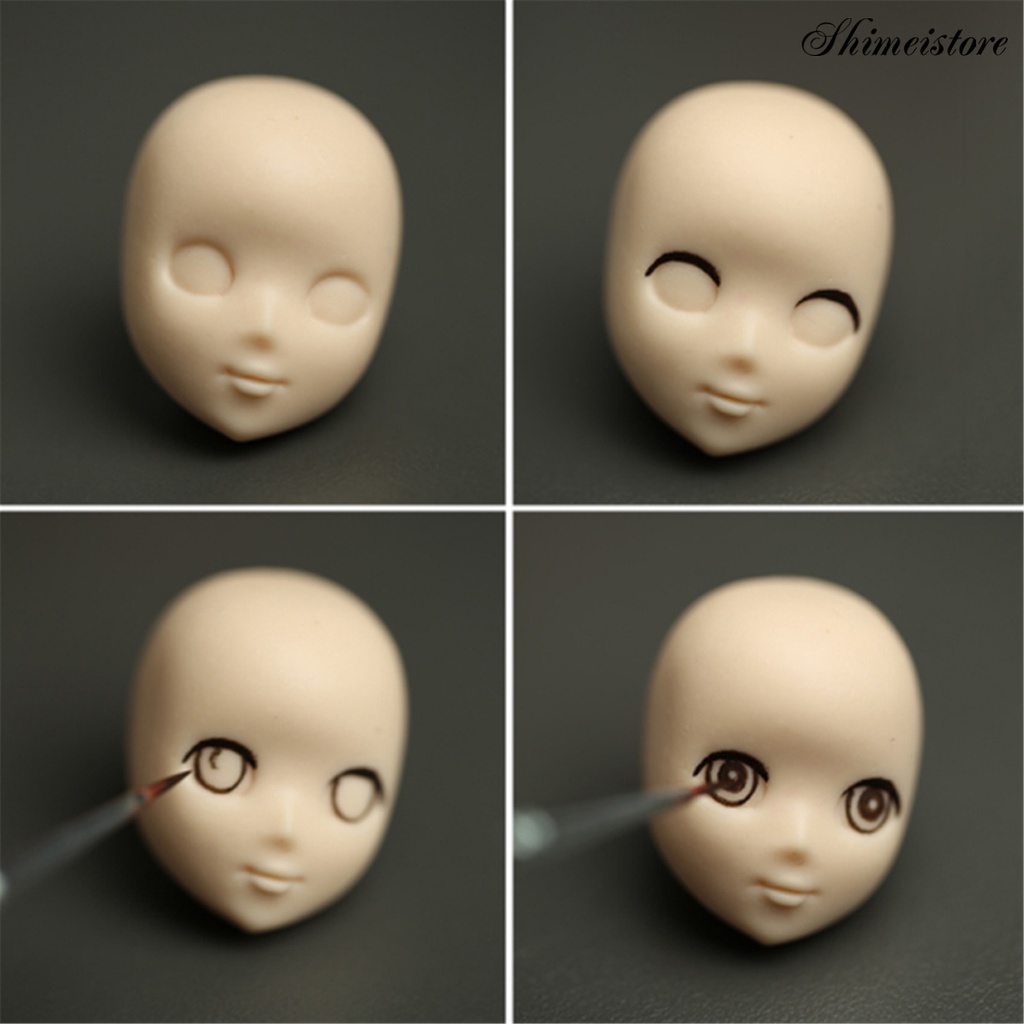 Khuôn Silicone Làm Bánh / Sô Cô La Hình Đầu Búp Bê DIY 5
