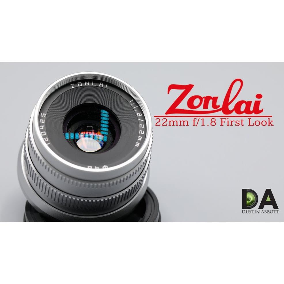 (CÓ SẴN) Ống kính Zonlai Discover 22mm F1.8 có các ngàm cho Fujifilm, Sony, Canon EOS M và M4/3