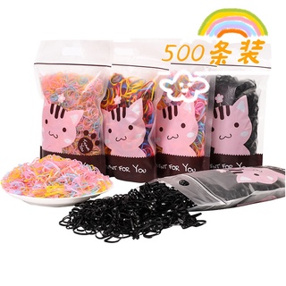Cuộn 500 Dây Cao Su Buộc Tóc Nhiều Màu Sắc Dùng Một Lần Tiện Dụng