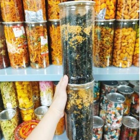 (SALE GIA GOC) Rong biển cháy tỏi lon 200g, sấy giòn, thơm ngon - NGUỒN ĂN VẶT GIÁ SỈ.