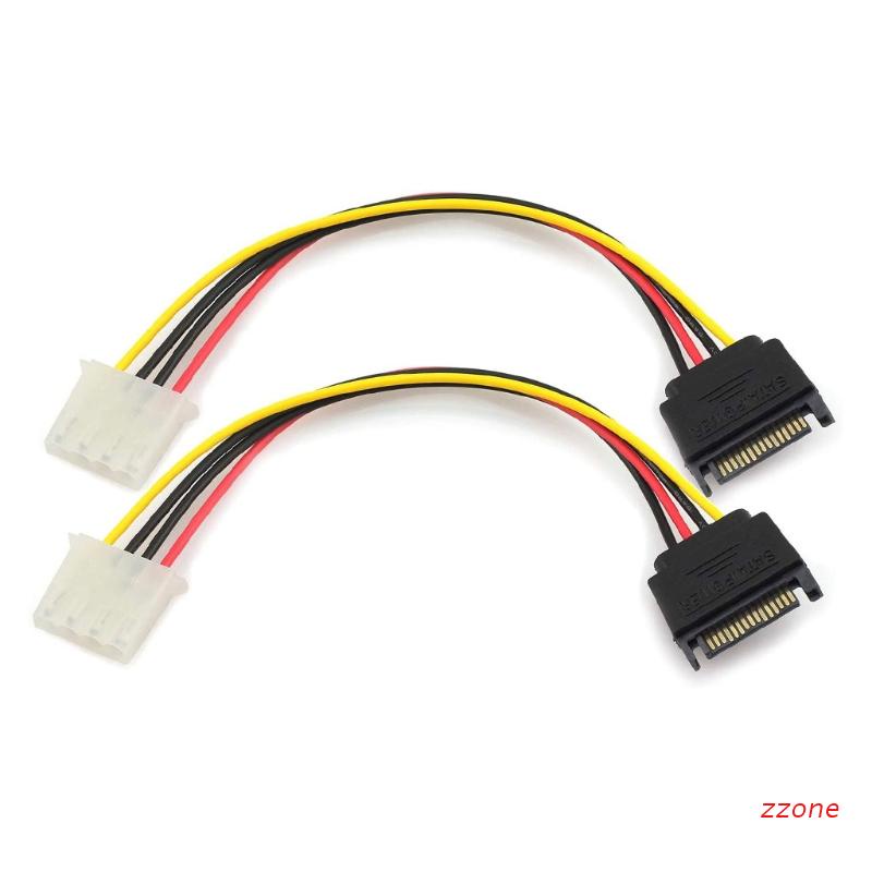 Cáp mở rộng ổ cứng SATA 15 Pin sang IDE Molex 4Pin 18cm