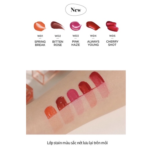 Son Tint Lì, Son Bóng Merzy The Watery Dew Tint 4g