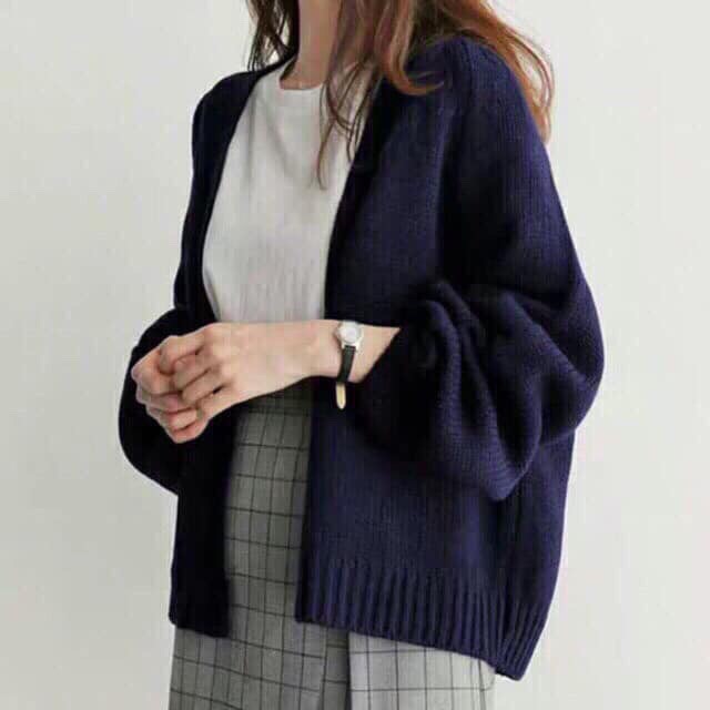 Áo cardigan len trơn siêu hot mã 400_Xưởng May Quang Anh
