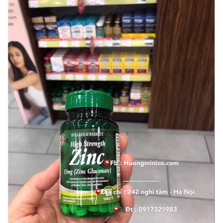 Viên kẽm Holland & Barrett High Strength Zinc 100v