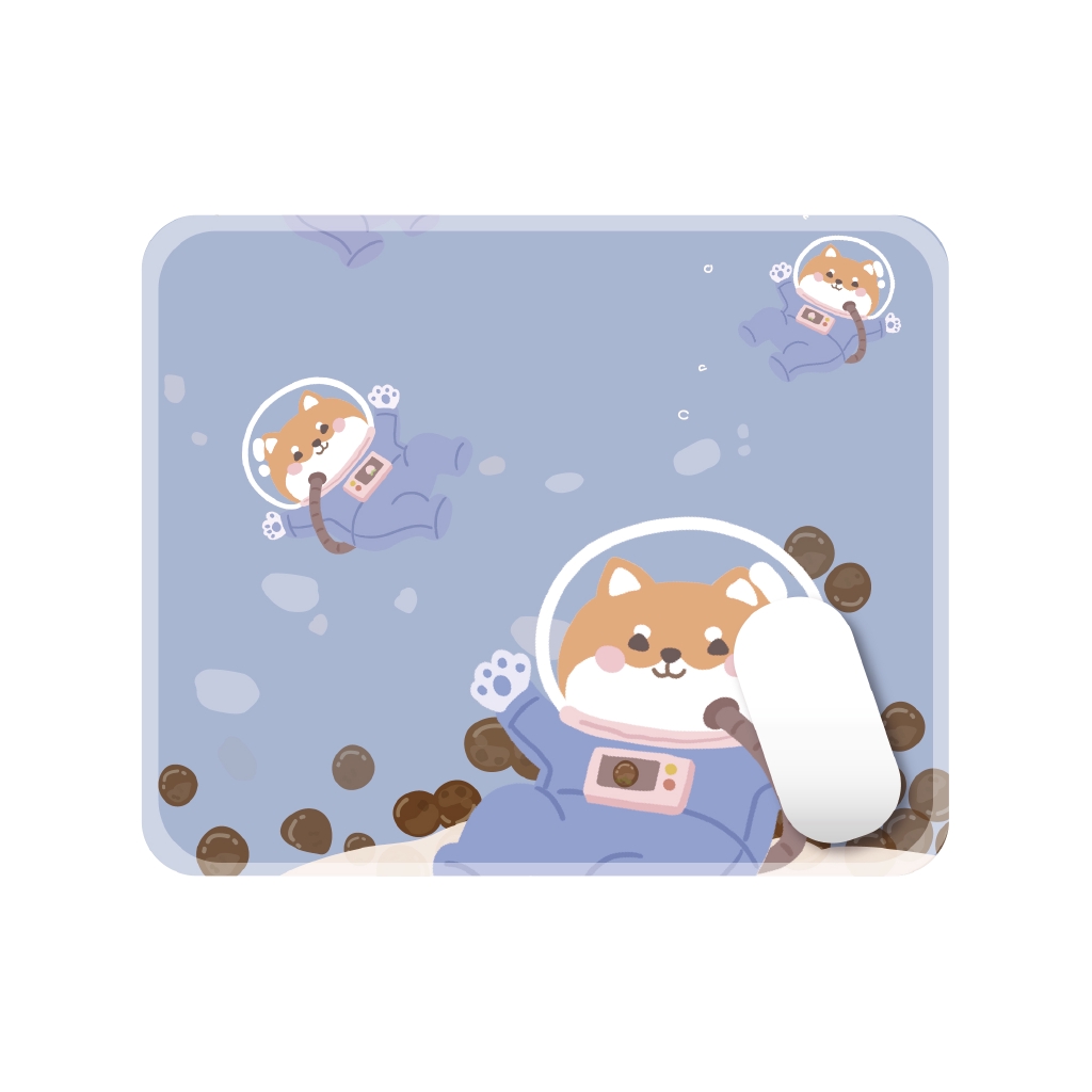 Lót chuột và bàn phím hình chú chó Shiba dễ thương