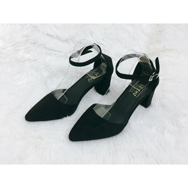 Giày cao gót 8cm gót vuông