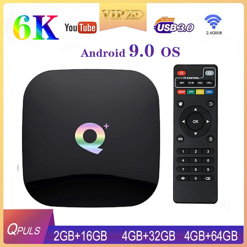 Tv Box Q Plus Allwinner H6 6k Android 9.0 4gb Ram 64gb Rom Quadcore