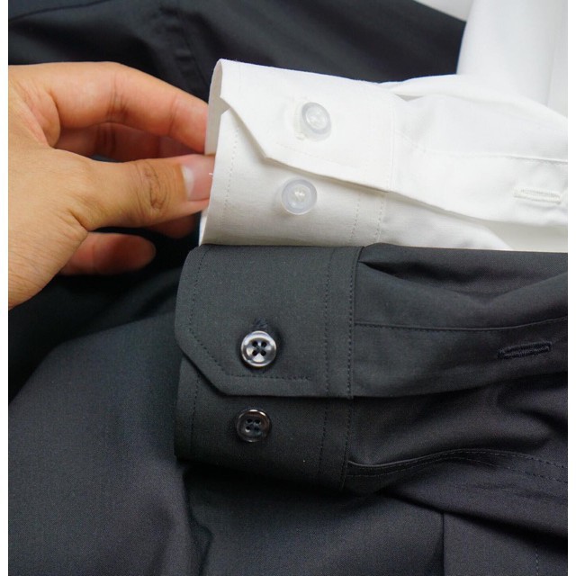 Áo Sơ Mi Nam Màu Đen Trẻ Trung, Quý Phái Soái Ca, Hàng Cao Cấp Không Nhăn Mềm Mịn Mát